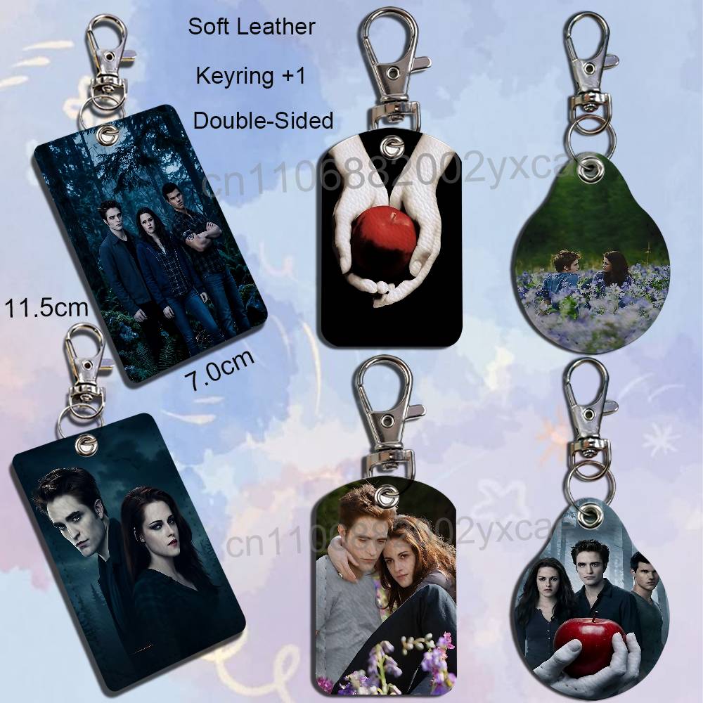 Lanyard Badge Holder - Brelok ze skóry z motywem filmu