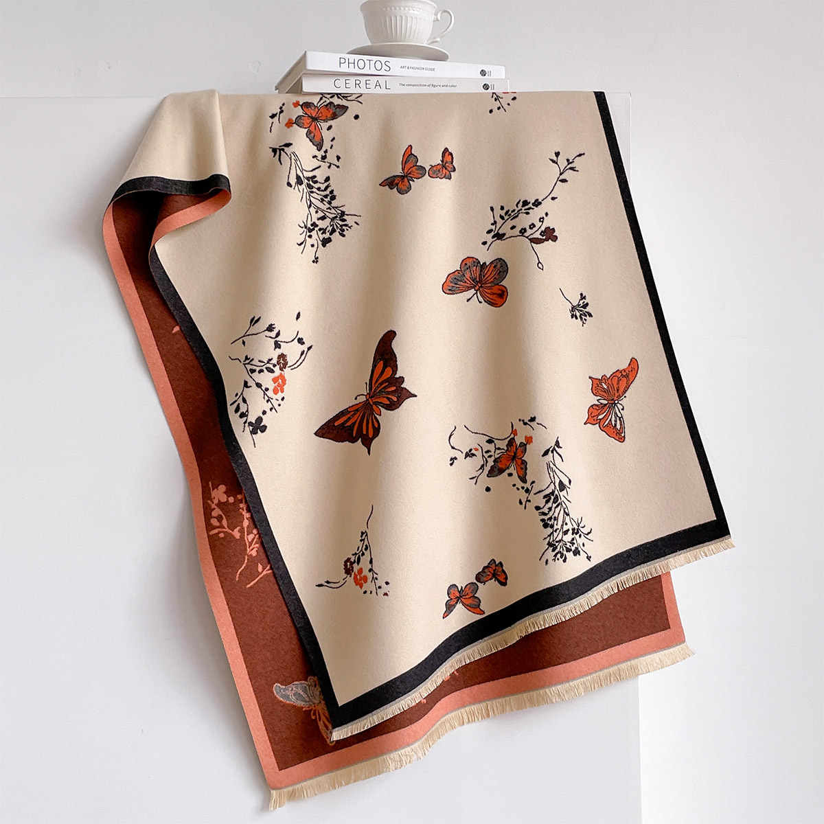 Damski szal z imitacji kaszmir – Woven Scarf Blanket recenzja i cena