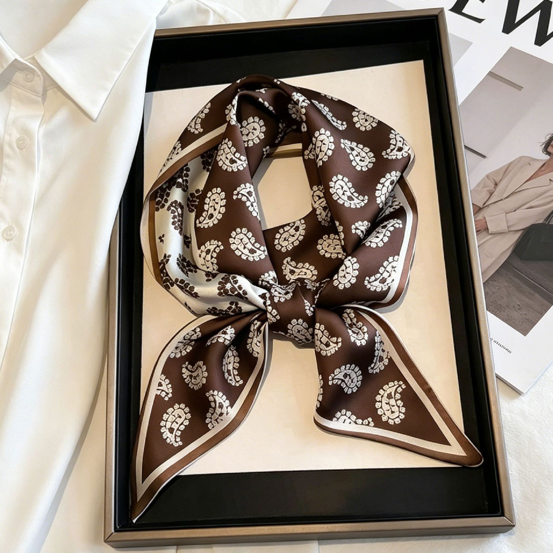 Luksusowe długie apaszki, cien – Ascot Neck Scarf recenzja i cena