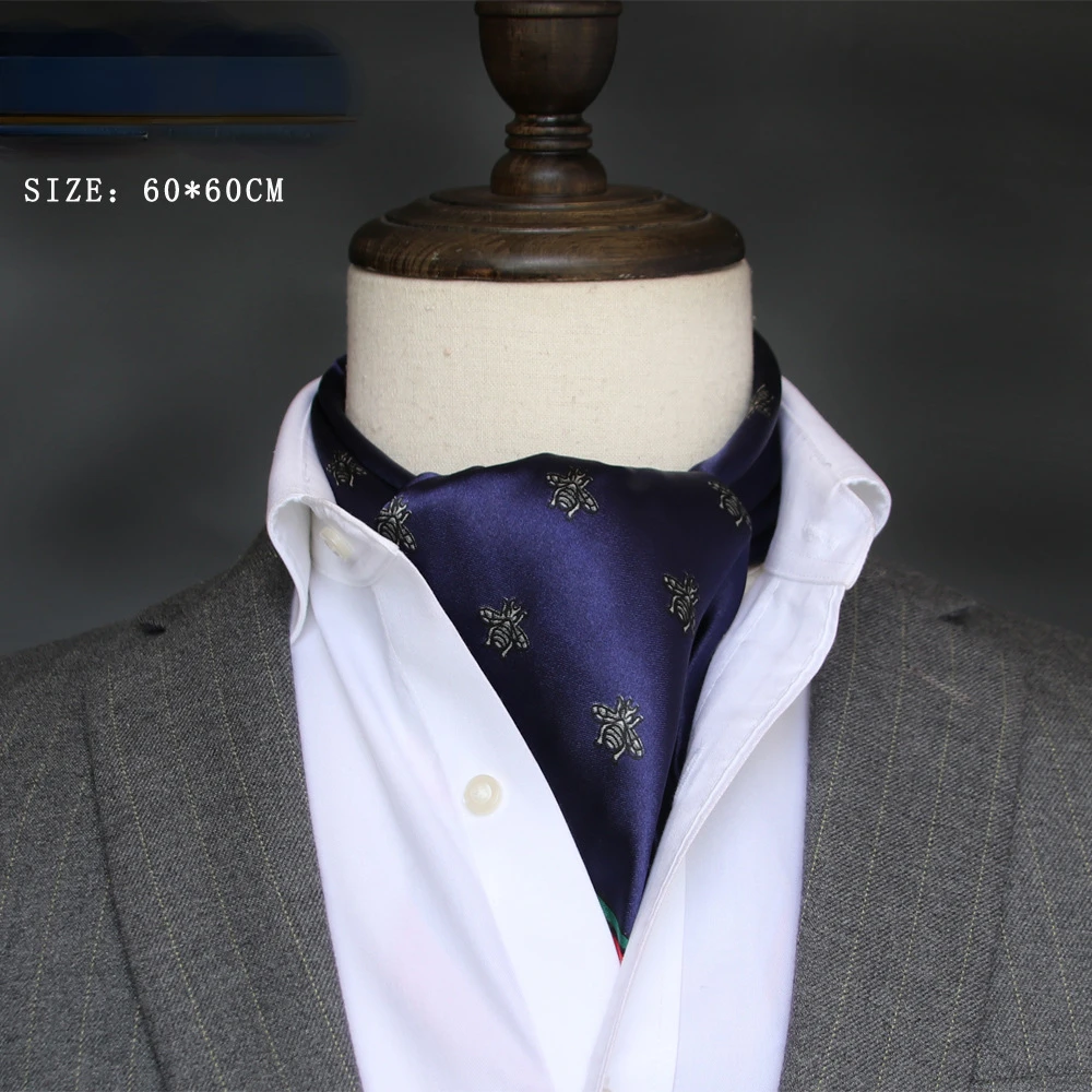 Brytyjski męski jedwabny szali – Ascot Neck Scarf recenzja i cena